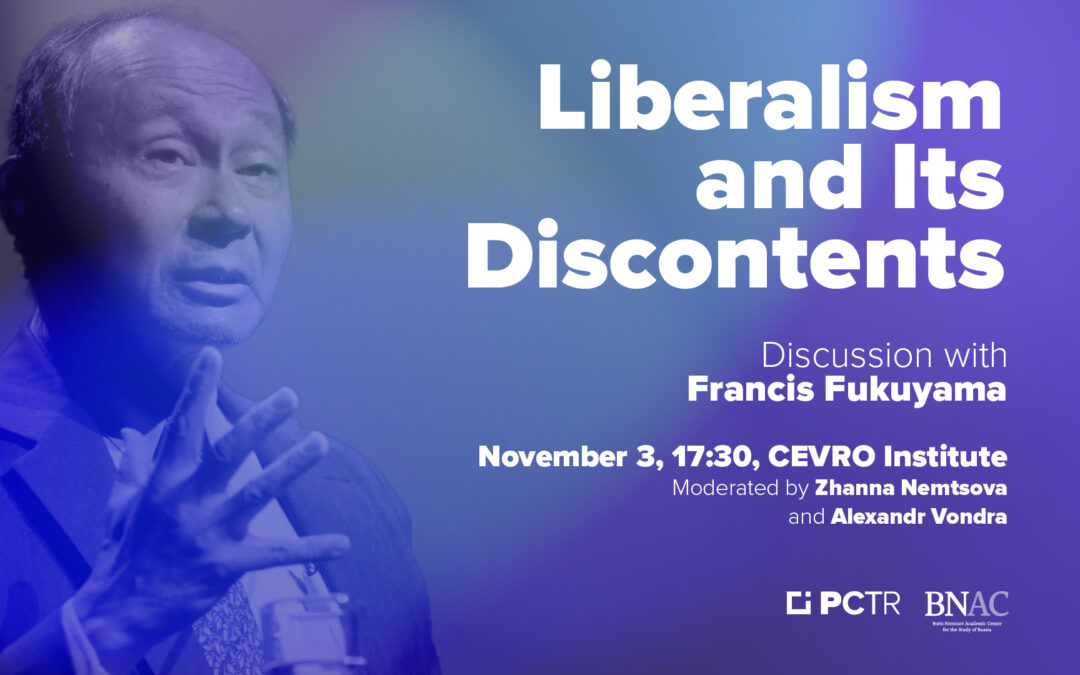Debata PCTR s Francisem Fukuyamou: Liberalismus a jeho ohrožení zprava i zleva
